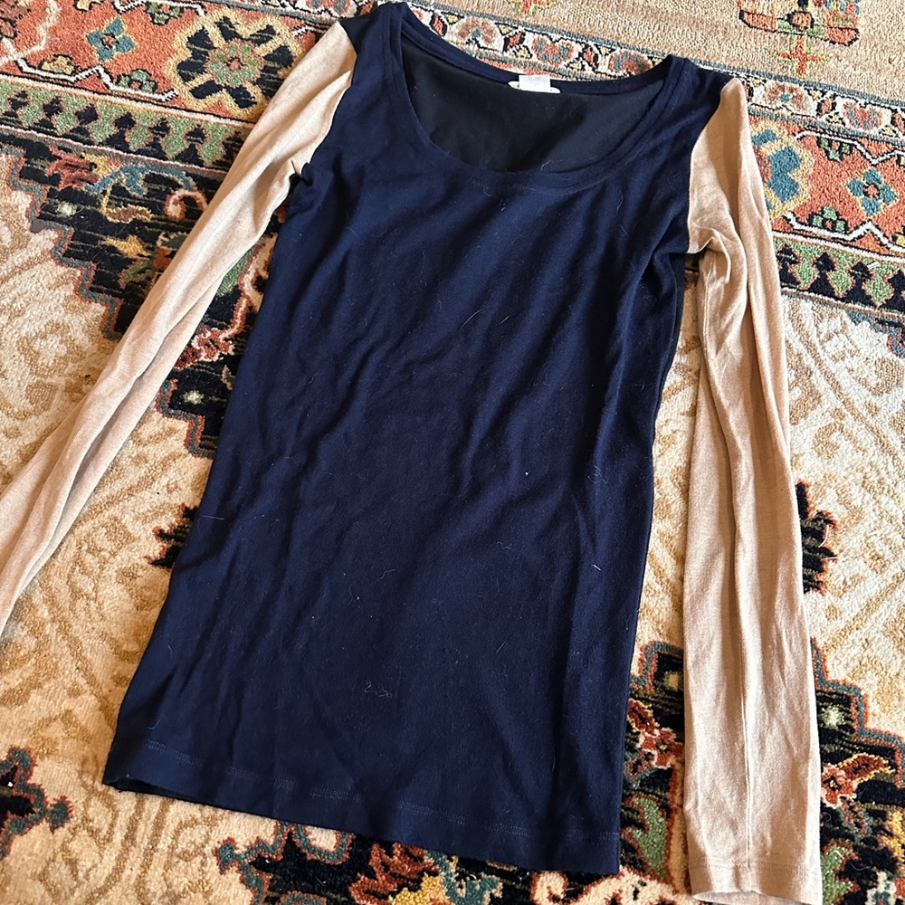 Club Monaco Wool Cashmere Colorblock Sweater